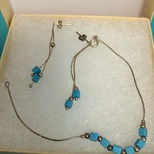 Earrings and necklace set
